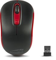 SPEEDLINK CEPTICA kabellose Maus, fürs Büro/Home Office - 10m Reichweite, Schwarz/Rot