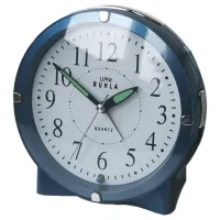 UMR UMR Quarzwecker blau mit schleichender Sekunde und Lichtfunktion