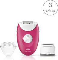 Braun Silk-épil 3 Epilierer 2in1 mit Rasierer,Trimmer pink