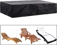 vidaXL Gartenliege-Abdeckung 8 Ösen 218x77x55 cm