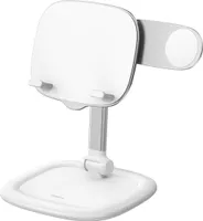 Regulowany stojak na tablet Baseus Seashell Series - biały