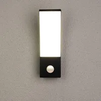 LUMILED Außenwandleuchte Wandlampe mit Bewegungsmelder außen 12W 1080lm 4000K neutralweiß Außenleuchte Wand Außenbeleuchtung Wandleuchter Gartenleuchte Terrasse Haus Fassade IP44 schwarz