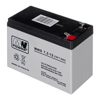 MPL MW POWER MWS 7.2-12 UPS batéria Olovený akumulátor VRLA AGM Bezúdržbový 12 V 7,2 Ah Čierna, šedá