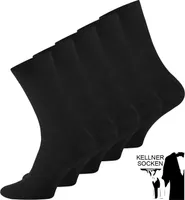 Cotton Prime® 10 Paar Kellner Socken 43-46 schwarz