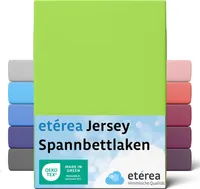 Jersey Spannbettlaken 80x200cm - 100% BAUMWOLLE - Bettlaken Spannbetttuch 80x200cm - Apfelgruen