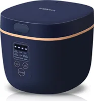 KONKA Digitaler Reiskocher klein 2L, 9 Programme inkl. Timer- und Warmhaltefunktion, mit Dampfgarer und Reiskocherlöffel, 400W