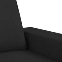 vidaXL 2-Sitzer-Sofa Schwarz 140 cm Stoff