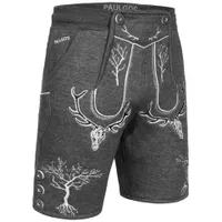 PAULGOS Herren Trachten Jogginghose - Design Trachten Lederhose - JOK6 - in 3 Farben erhältlich - Größe S - 5XL