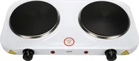 SHOV Doppel-Kochplatte 2500W – Elektroherd mobil Camping Küche 2 Kochfelder