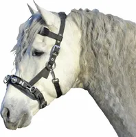 HKM Kappzaum aus Nylon, schwarz, Pony