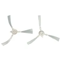 vhbw 2x Seitenbürste kompatibel mit Rowenta X-plorer Serie 20 RR6825WH Saugroboter - Reinigungsbürsten Set, weiß