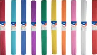 10 Rollen Krepppapier Bastel Deko Krepp 50x250cm 10 Farben