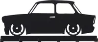 Schlüsselbrett Hakenleiste Motiv Trabi schwarz