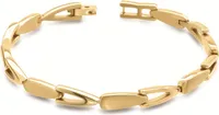 BOCCIA Armband Reintitan Goldplattiert 03033-03
