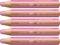 STABILO Multitalentstift woody 3 in 1 rund pink