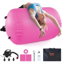 VEVOR Aufblasbare Gymnastikmatte Turnmatte 60 x 123 cm, Air Matte Fitness Matte Pumpe Tumbling Matten, Multifunktionale Tumbling-Matte Heimgebrauch / Fitnessstudio / Yoga / Cheerleading