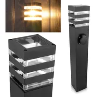 LUMILED cestné svetlo vonkajšie stĺpikové svetlo vonkajšie stojacie svietidlo stojaca lampa so zásuvkou záhradné svetlo cestné svietidlo stĺpik 60cm IP44 zásuvka E27 max 13W