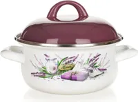 Smalcovaný rendlík LAVENDER s poklicí 18 cm, 1,4l