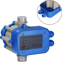 Lospitch Pumpensteuerung Gartenbewässerung Zubehör Druckschalter Tiefbrunnen Pumpenschalter Hauswasserwerk Automatik gartenbewässerung zubehör ohne Kabel blau