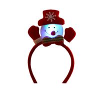 Weihnachten LED Haarreif, Weihnachten Haarschmuck Haarband Stirnband Kopfschmuck Kopfbedeckung Xmas Party Kostüm Zubehör, 4#
