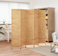 Paravent 5-tlg. 205x180 cm Wasserhyazinthe