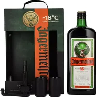Jägermeister TRAVELLERS' EXCLUSIVE 35% Vol. 1,75l in Geschenkbox mit 2 Shotgläsern und Dosierpumpe