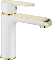 Rea Waschbeckenarmatur My1805-2Wg Bloom Low White/Gold