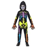 KarnevalsTeufel Skelly Kleid 1tlg Skelett Kostüm Halloween Horror 1216513 