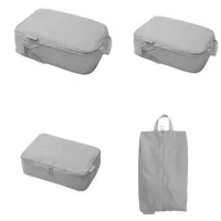 4 Stück Packwürfel,Compression Pouch,Kofferorganizer Koffer Organizer Packing Cubes