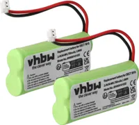 vhbw 2x Akku kompatibel mit Audioline DECT 5015 schnurlos Festnetz Telefon (750 mAh, 2,4 V, NiMH)