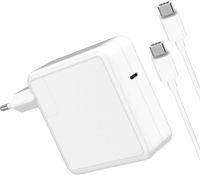87W USB C Netzteil kompatibel mit MacBook Pro Ladegerät USB C,  MacBook Air Ladekabel für iPad Pro 2018/2020, MacBook Pro 2019/2018/2017/2016, MacBook Air 2019/2018, MacBook mit Kabel