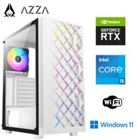 Gaming PC - Intel i5  - nVidia Geforce RTX3060 - 32GB DDR4 RAM - 1TB M.2 SSD - AZZA RGB Gehäuse mit gehärtetem Glas Weiss - WLAN - Gamer PC