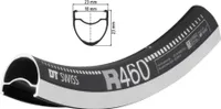 Felge DT Swiss R 460 28' schwarz 622-18 VL 6,5mm 28 Loch