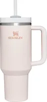 Stanley Quencher H2.0 FlowState Trinkflasche mit Strohhalm 1.2L - Thermobecher Kühlt 11 Stunden - 48 Stunden Eisgekühlt - Spülmaschinenfest - Thermosflasche BPA Frei - Kaffeebecher To Go - Rose