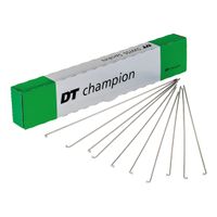 DT Swiss Speichen Champion M 2x276mm, Niro, ohne Nippel, silber (100er Pack)