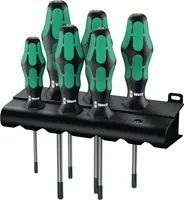 Schraubendrehersatz 367/6 TORX BO 6-tlg.TORX® m.Bohr.2K-Griff Rundkl.WERA