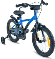 PROMETHEUS Kinderfahrrad 5 Jahre Jungen Mädchenfahrrad 16 Zoll mit Rollen