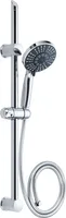 SCHÜTTE Duschset ADRIA, Duschkopf mit Schlauch und Halterung, Handbrause mit 5 Funktionen, Duschbrause, Dusche Chrom