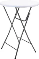 stół ogrodowy 80 x 110 cm stal biały/antracyt