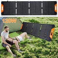 SWANEW 120W Solarpanel Solarmodul Solarzelle Monokristallin Ladegerät Für Batterie ideal für Wohnmobil, Camping