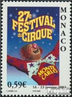 Briefmarken Monaco 2003 Mi 2636 (kompl.Ausg.) postfrisch Zirkusfestival