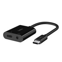 Belkin RockStar 3,5mm Audio- und USB-C Ladeadap.schw.  NPA004btBK