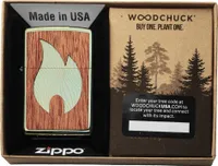 Zippo - Benzin - Feuerzeug - Woodchuck Flame Emblem 60004754 - Neu!
