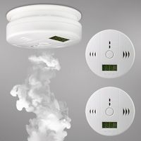 10X Kohlenmonoxid Brandmelder Gasmelder Feuermelder LED Detektor LCD Alarm Küche 