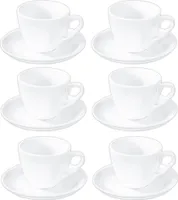 Zestaw filiżanek i spodków Wilmax | zestaw 6 | porcelana 300 ml | WL-993176/AB6
