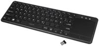 LogiLink Tastatur mit Touchpad kabellos schwarz