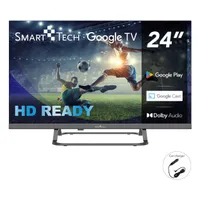 Smart Tech® 24HG01VC HD LED Fernseher 24Zoll Google TV Car Charge