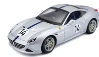 Bburago 18-76103 - Modellauto - Ferrari California T The Hot Rod (silber, Maßstab 1:18)