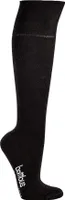 FussFreunde 4 Paar superweiche Bambus-Kniestrümpfe mit Polstersohle für Damen & Herren, Schwarz, Größe 39-42