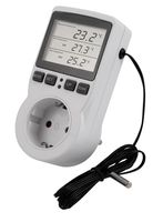 Digitales Steckdosen-Thermostat McPower "TCU-441" -40-120°C, Kabel + Außenfühler